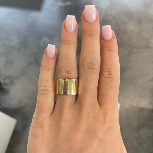 13mm Wide Gold Ring