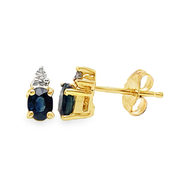 Sapphire & Diamond Earrings