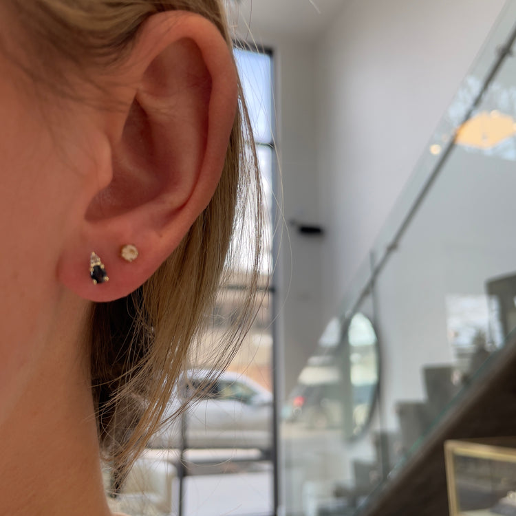 Sapphire & Diamond Earrings