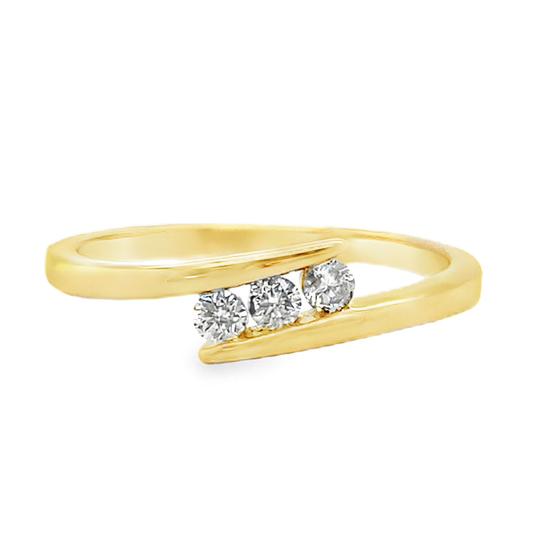 Bypass Diamond Ring