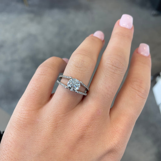 Lab Grown Laser Inscribed Diamond Ring