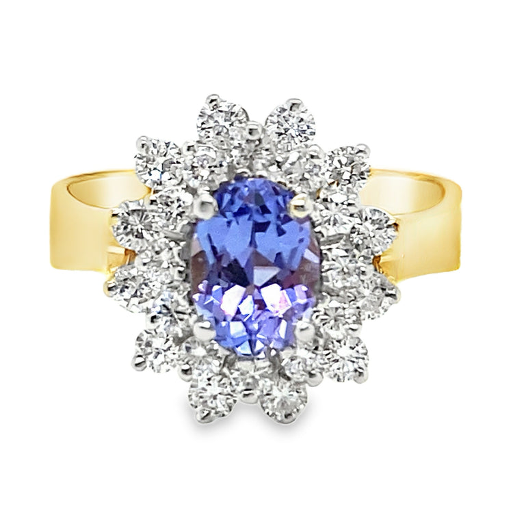 Tanzanite & Diamond Cocktail Ring