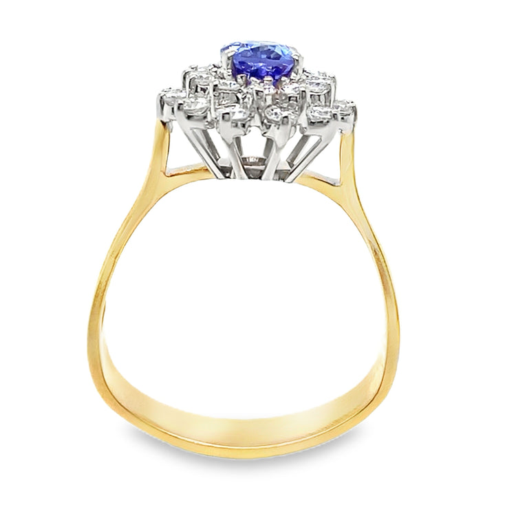 Tanzanite & Diamond Cocktail Ring