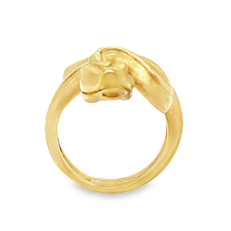 Diamond Cut Snake Ring