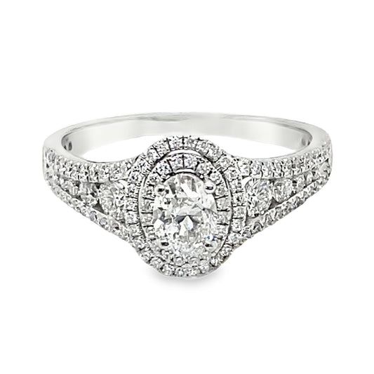 Double Halo Diamond Ring by Simon G