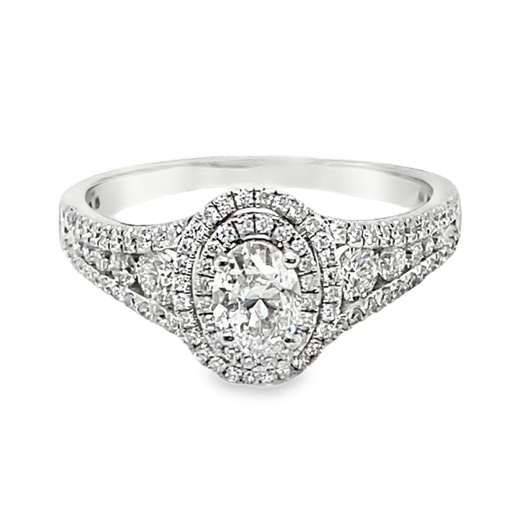 Double Halo Diamond Ring by Simon G