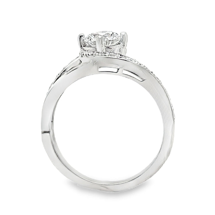 .80TCW White Gold Diamond Ring