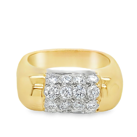 Square Shank Diamond Ring