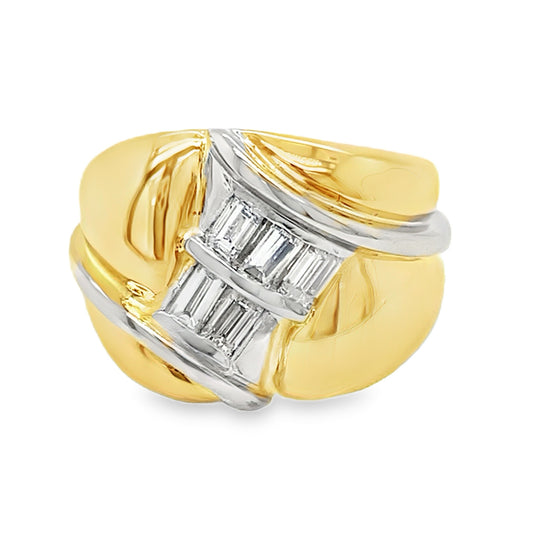 .50TCW Baguette Cut Tapered Diamond Ring