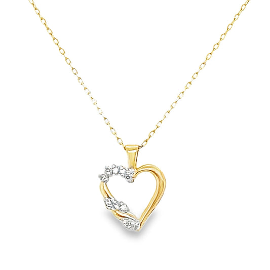 Diamond Heart Shaped Necklace