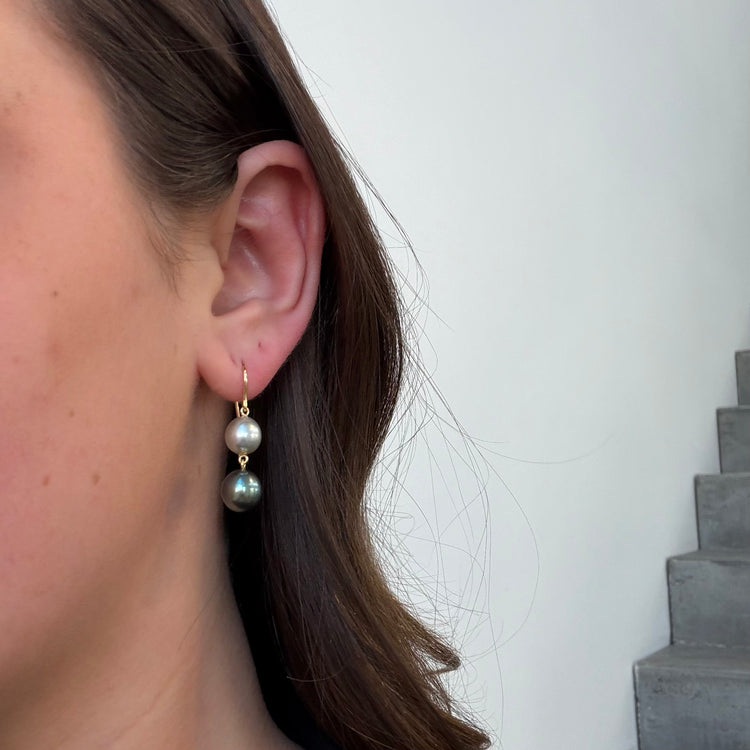 Tahitian Pearl Drop Earrings