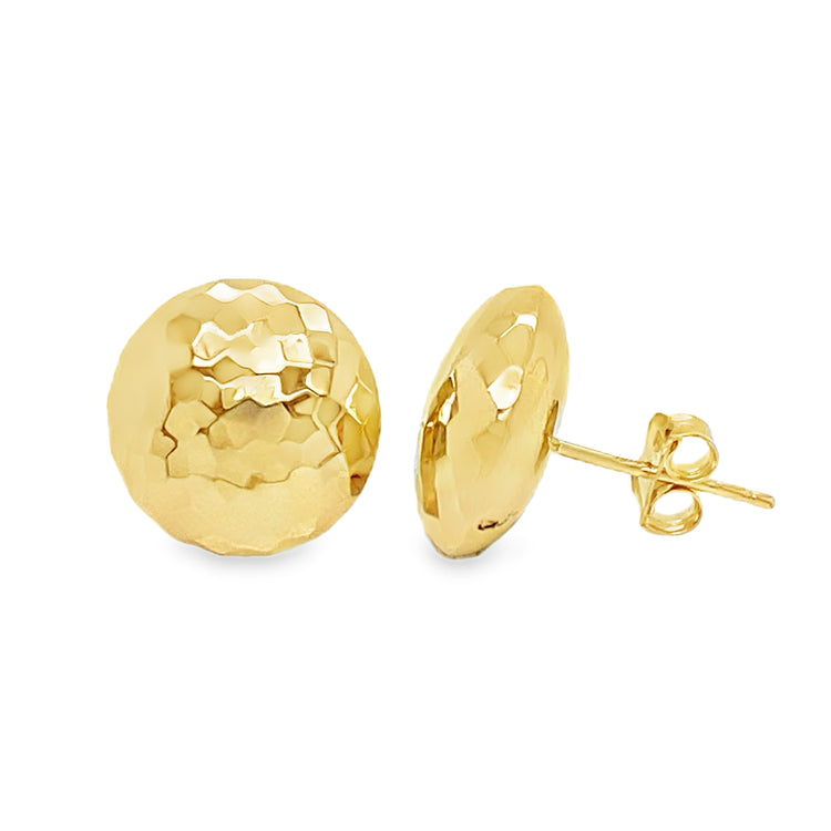 Faceted Circle Studs