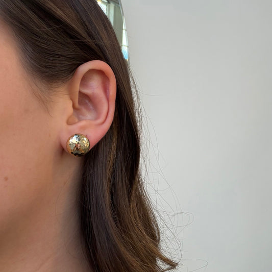 Faceted Circle Studs