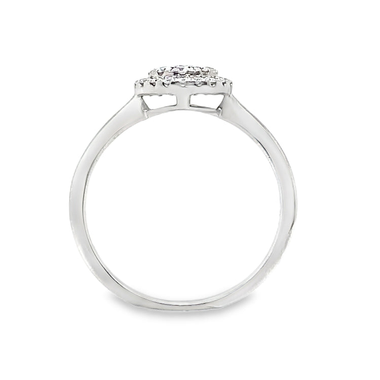 Double Halo Diamond Ring