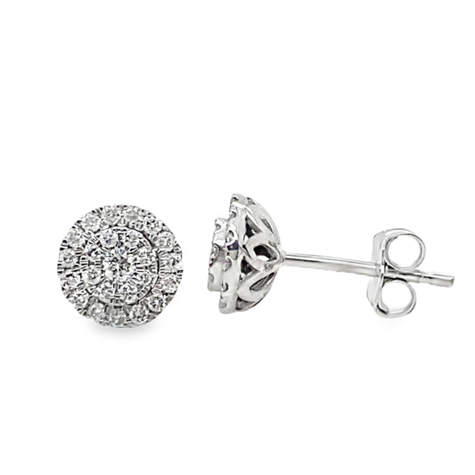 Double Halo Diamond Studs