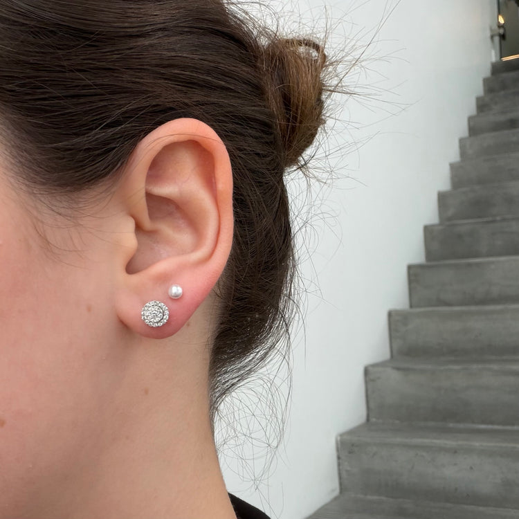 Double Halo Diamond Studs