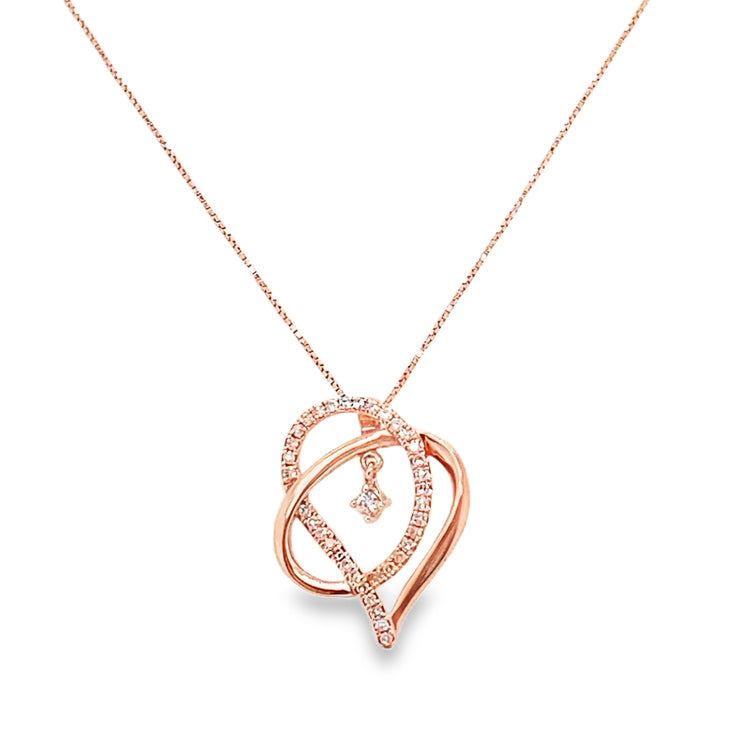 Rose Gold Heart Necklace