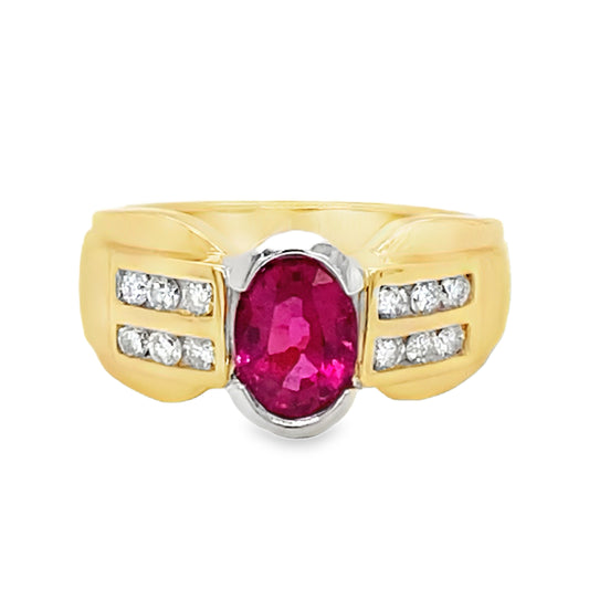 Tourmaline & Diamond Ring