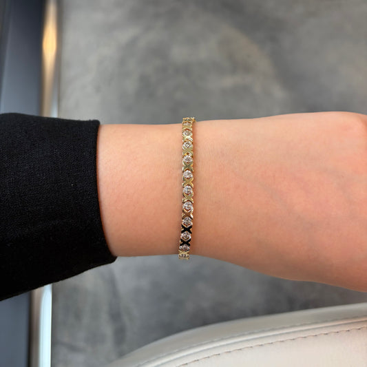 X-Link Diamond Bracelet