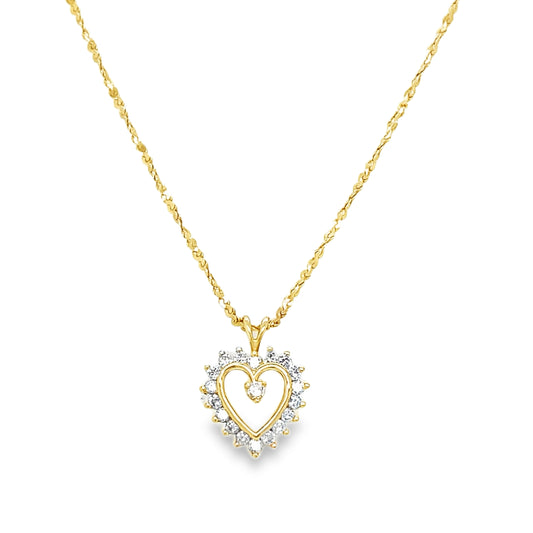 23 Inch Heart Necklace