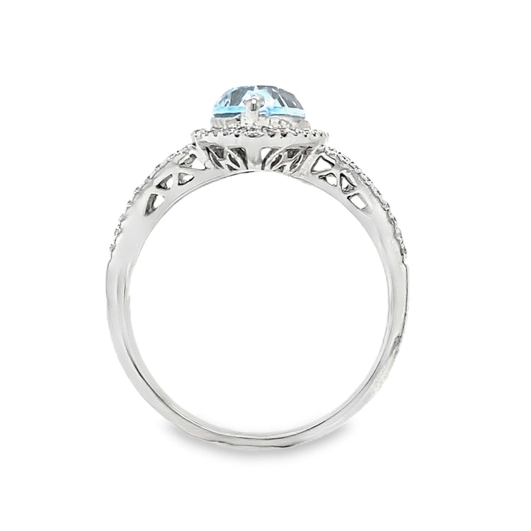 Topaz & Diamond Ring