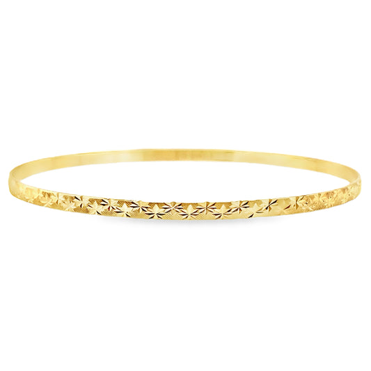 Diamond Cut Bangle
