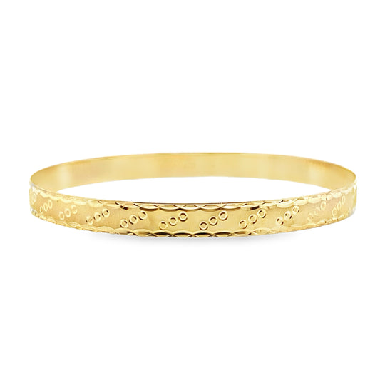 Textured Bangle Bracelet