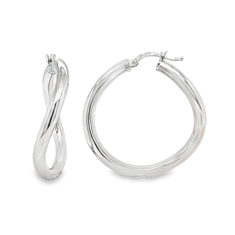 Infinity Twist Hoops