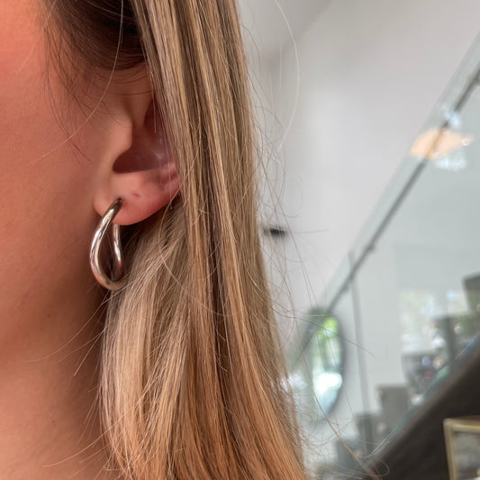 Infinity Twist Hoops