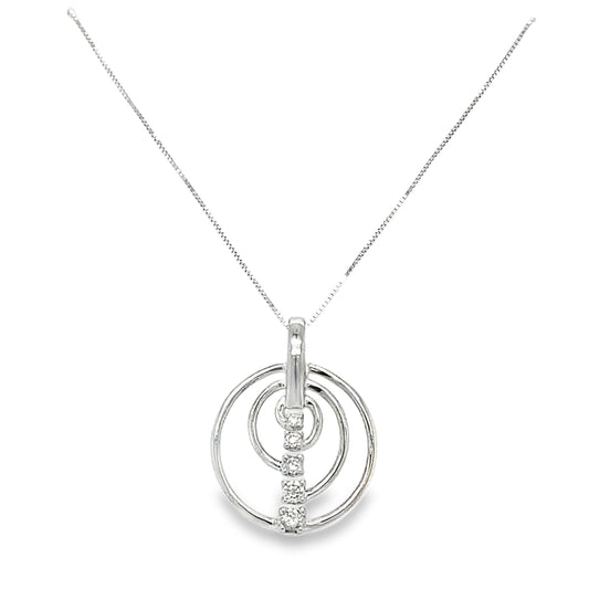 Diamond Swirl Necklace