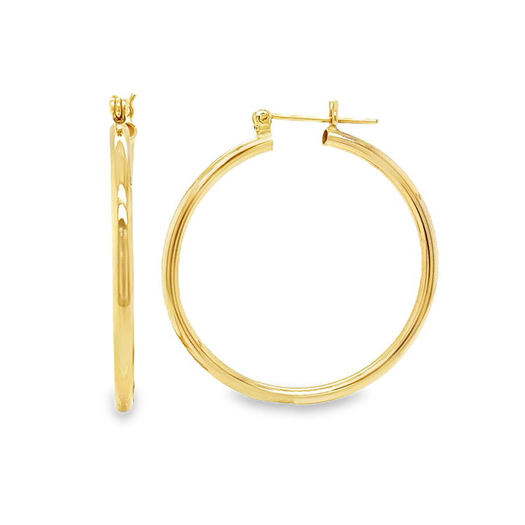 Hollow Gold Hoops