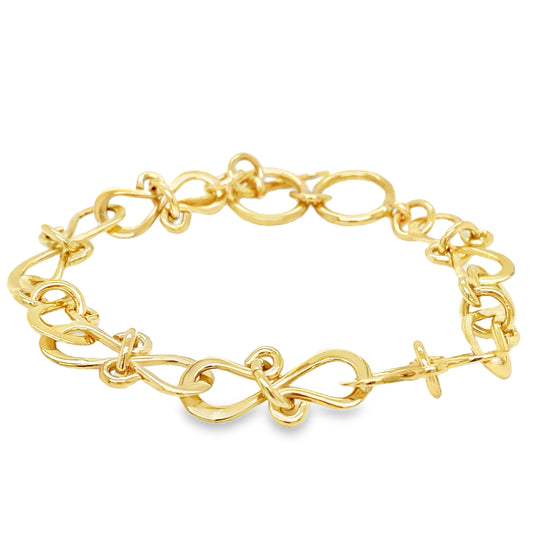 Interlocking Infinity Link Bracelet