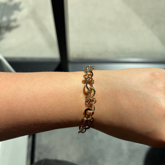 Interlocking Infinity Link Bracelet