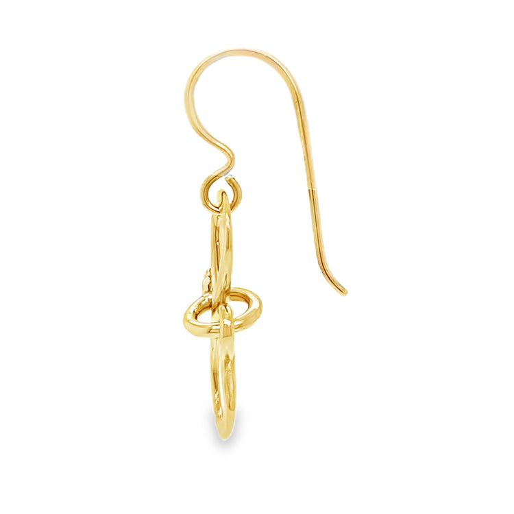 Infinity Style Drop Earrings