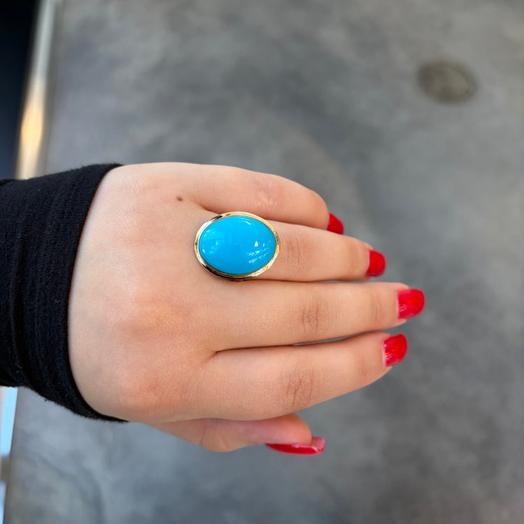 Oversized Turquoise Ring