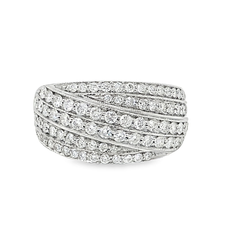Wide Diamond Ring
