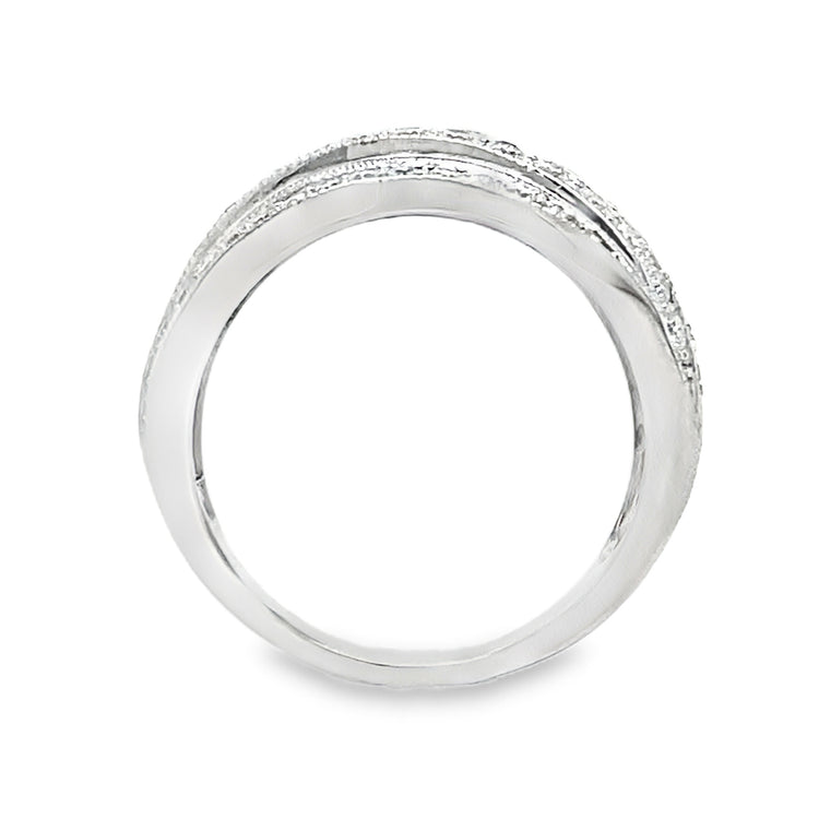 Wide Diamond Ring