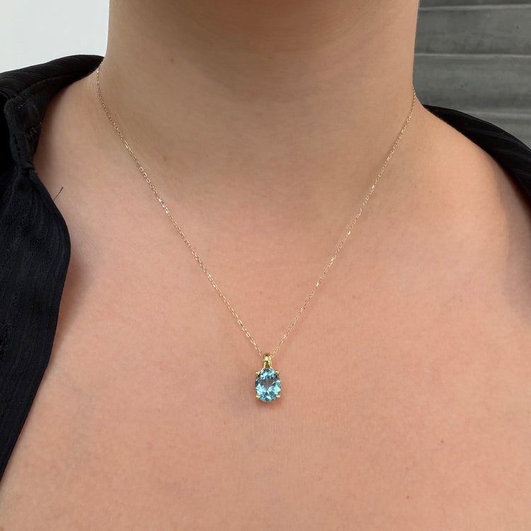 Blue Topaz Necklace