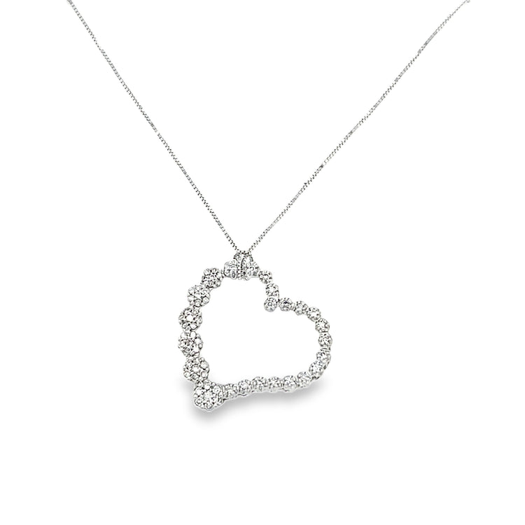 .50TCW Diamond Heart Necklace