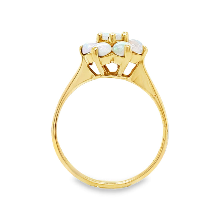 Opal Flower Inspired Ring