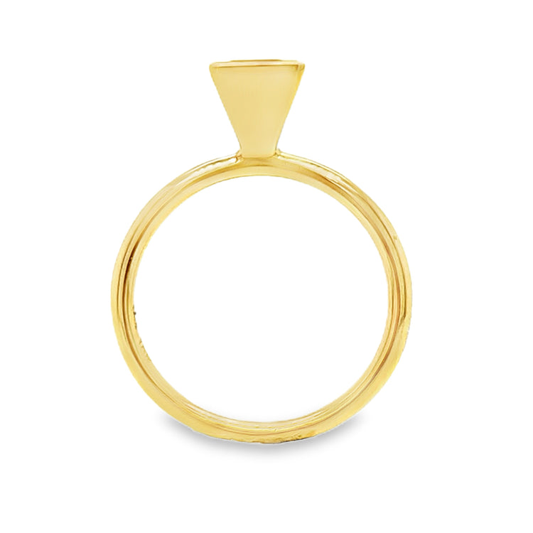 Bezel Set Iolite Solitaire Ring