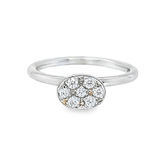 .10TCW Diamond Cluster Ring