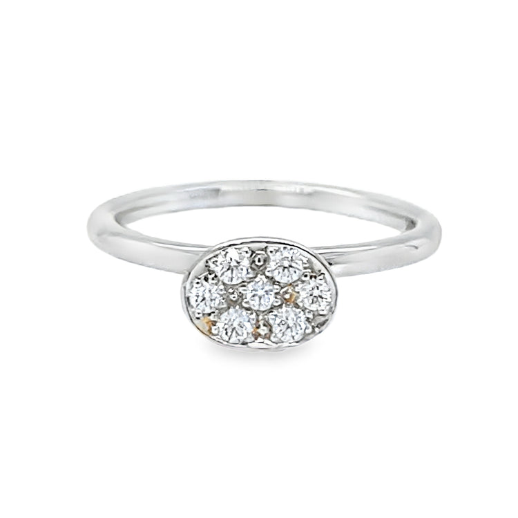.10TCW Diamond Cluster Ring