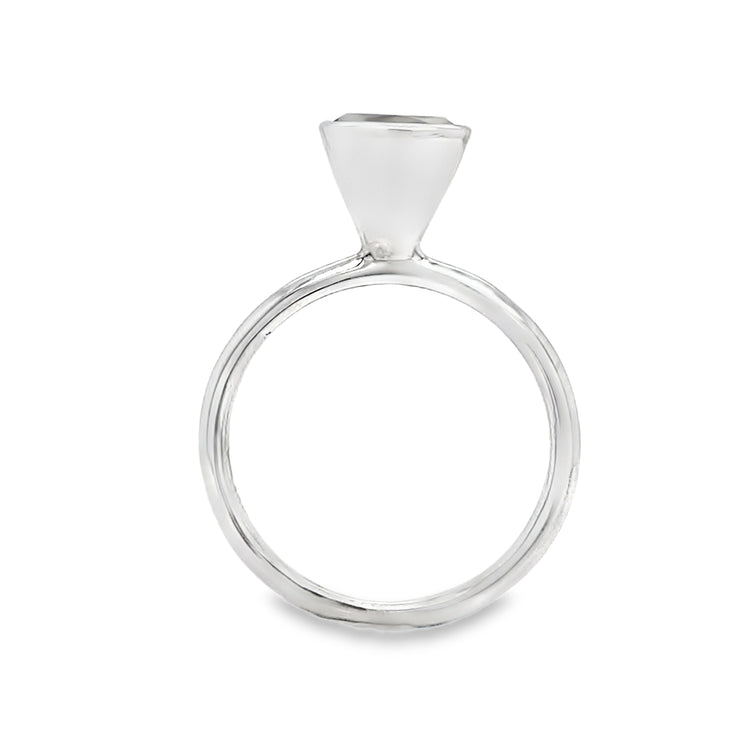 Bezel Set Citrine Solitaire Ring