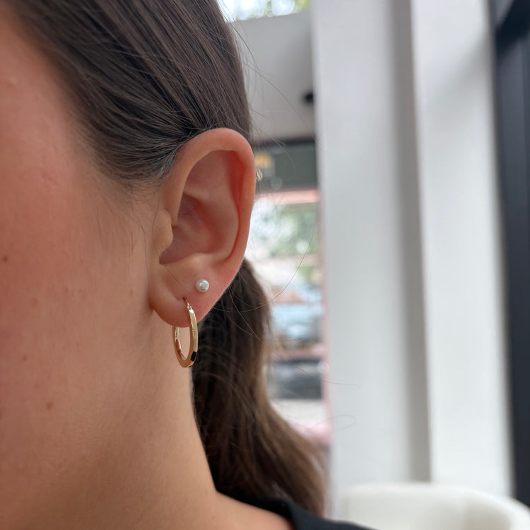 Hollow Flat Hoops