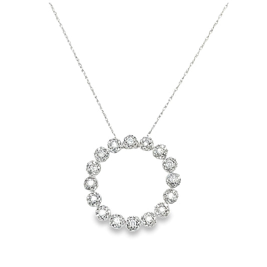 18 Inch Diamond Circle Necklace