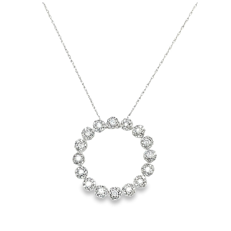 18 Inch Diamond Circle Necklace