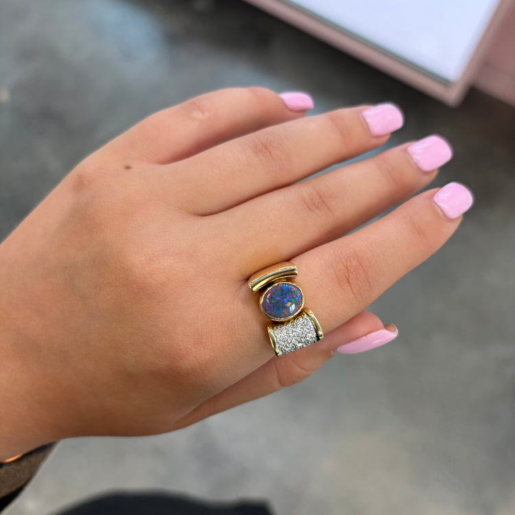 West Coast Square Shank Ring