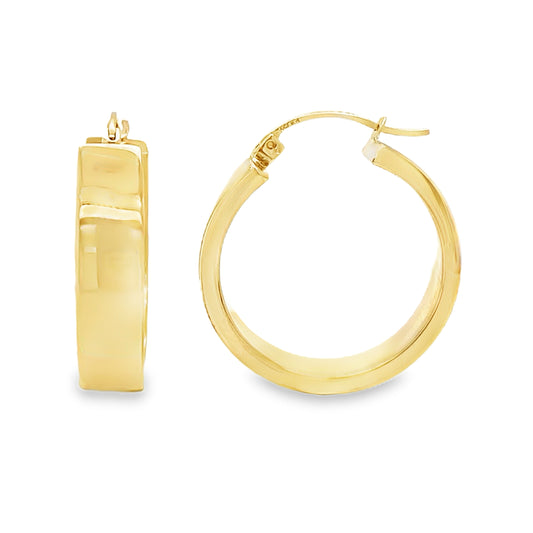 6mm Wide Hollow Hoops