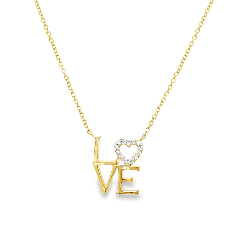 18 inch "Love" Diamond Necklace